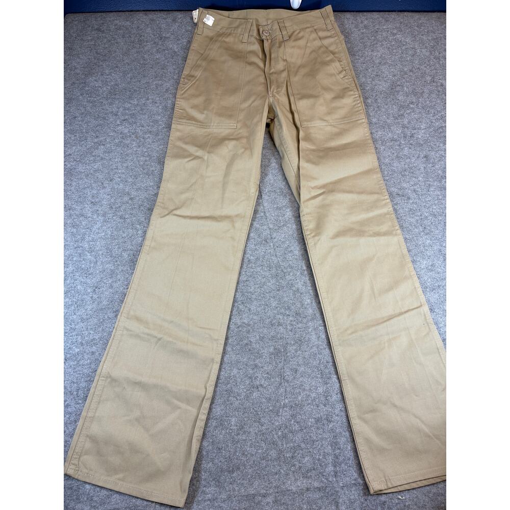 VINTAGE OshKosh Bgosh Khaki Pants Mens 31x34 Tan Straight Workwear Utility NWT